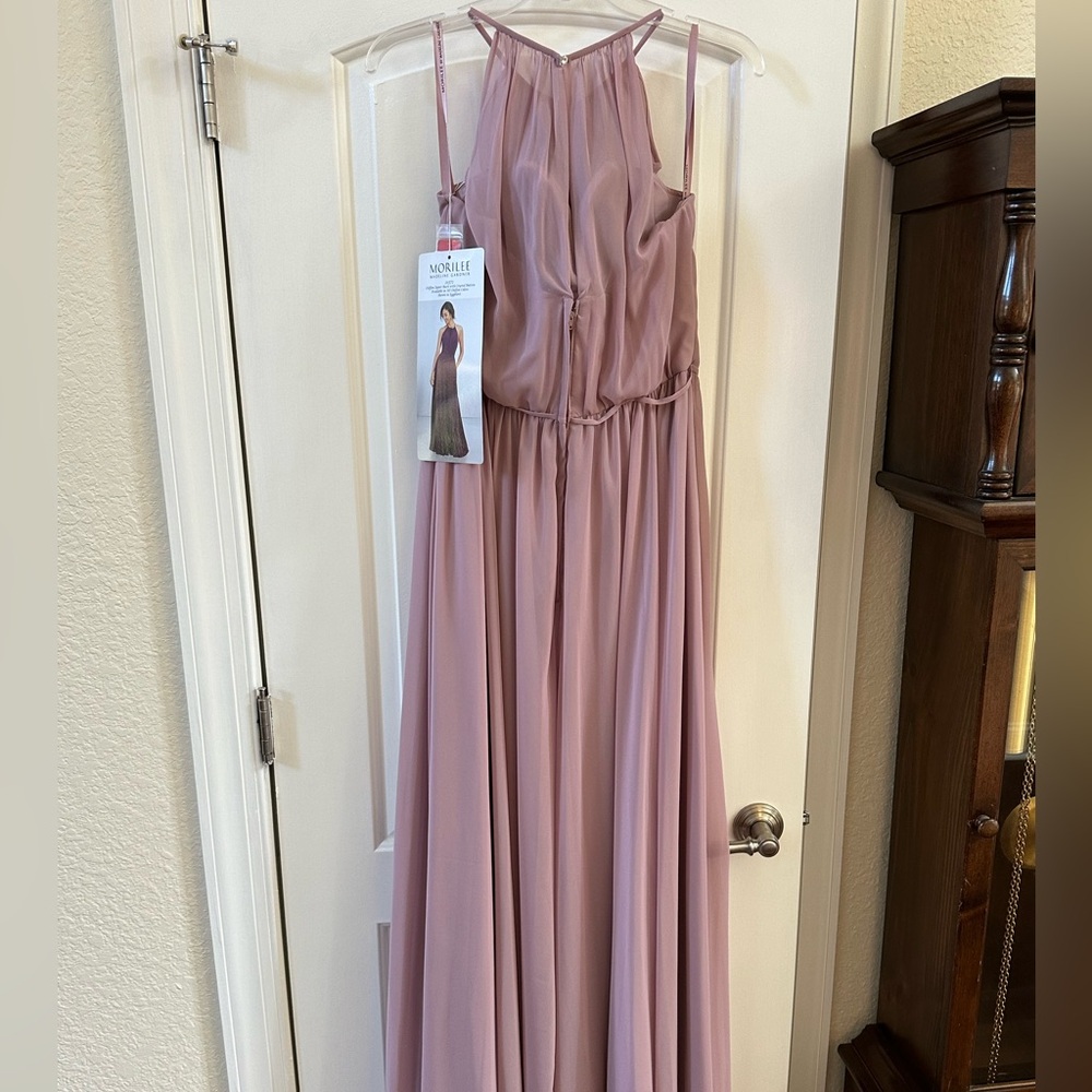 MoriLee A-line flowy chiffon dresses